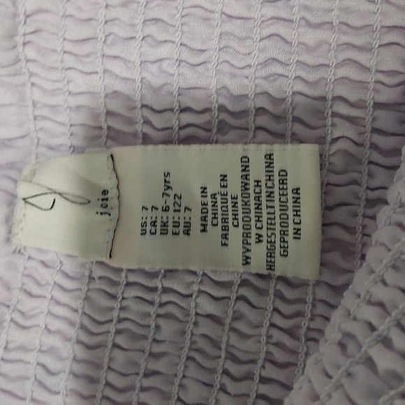 Joie Purple Flower Fluffy Girls Dress .Size 7 .So Cute For Spring Partys . - Picture 2 of 7